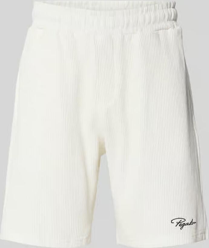 PEGADOR Sweatshorts met gestikt logo en elastische band - Foto 2