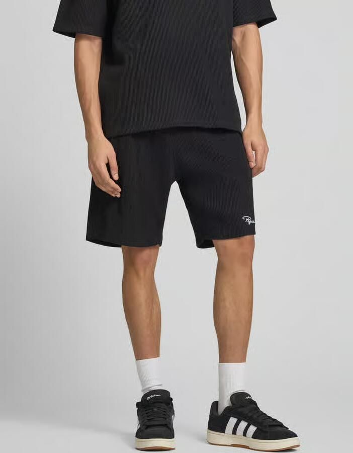 PEGADOR Sweatshorts met gestikt logo en elastische band - Foto 2
