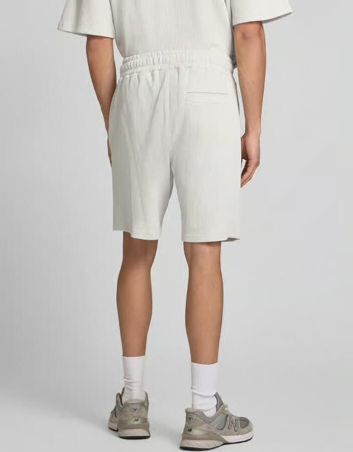 PEGADOR Sweatshorts met elastische band en gestikt logo - Foto 3