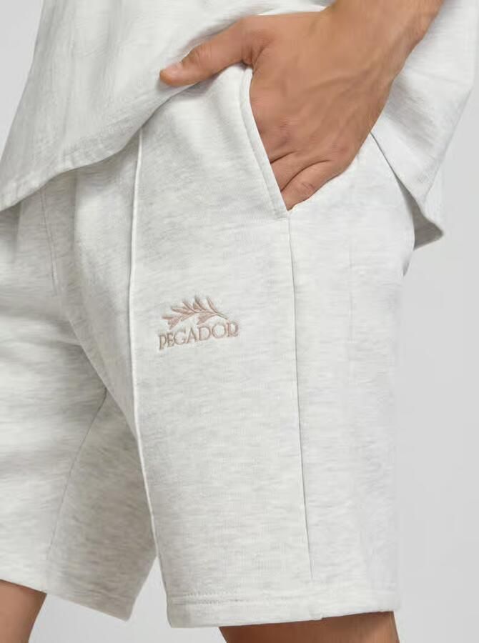 PEGADOR Sweatshorts met labelstitching model 'Lido'