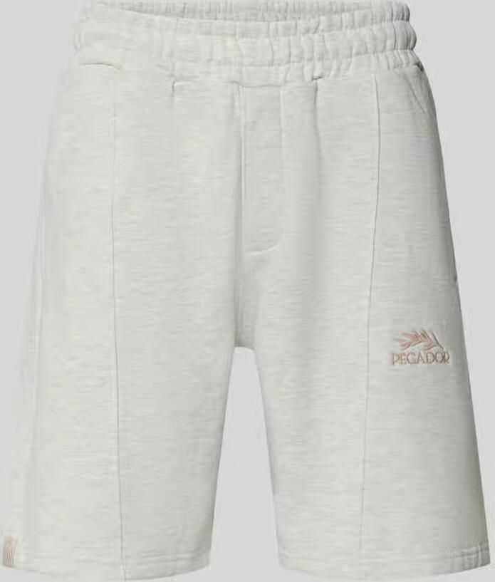 PEGADOR Sweatshorts met labelstitching model 'Lido' - Foto 2