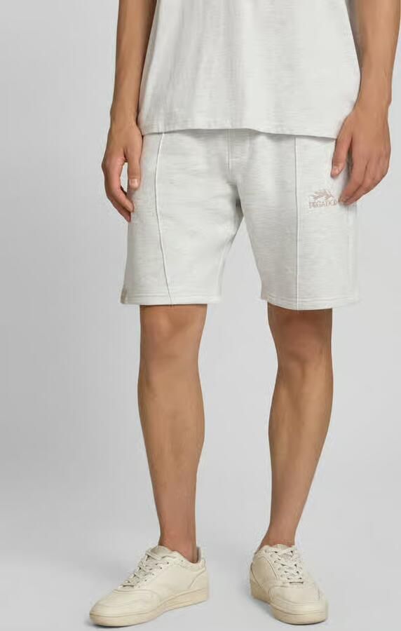 PEGADOR Sweatshorts met labelstitching model 'Lido' - Foto 2