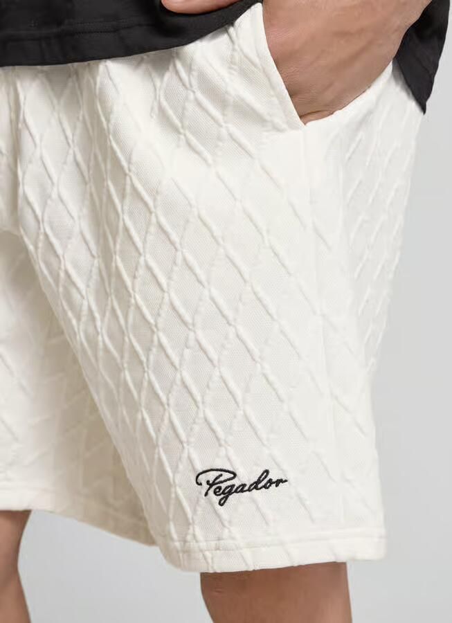 PEGADOR Sweatshorts met logostitching model 'Jovren'