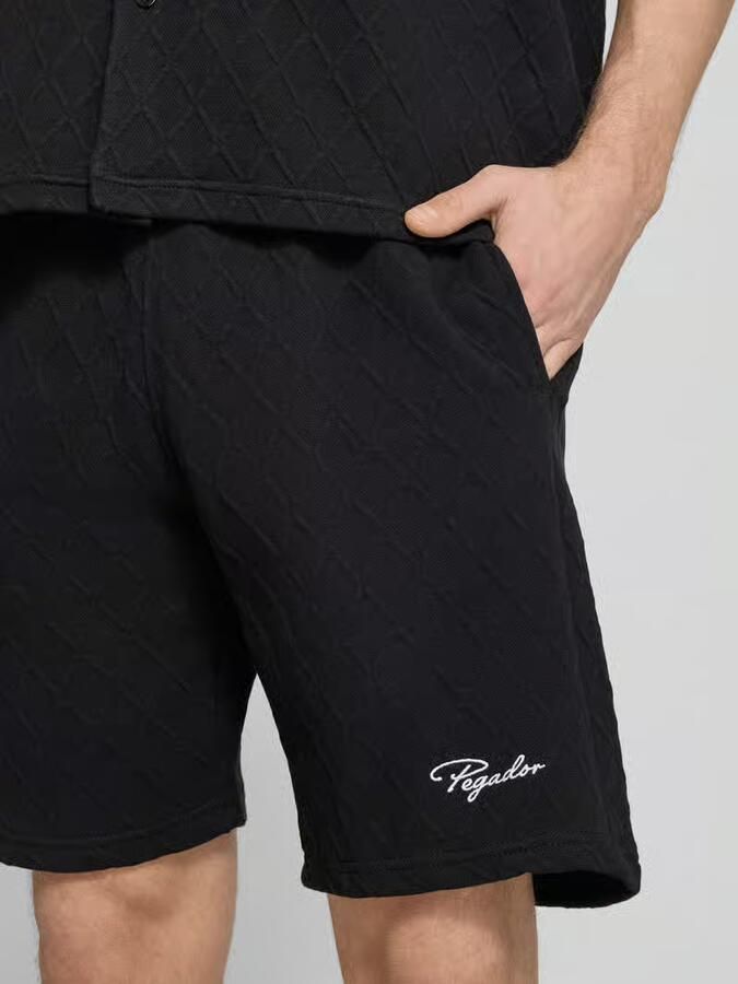 PEGADOR Sweatshorts met logostitching model 'Jovren'