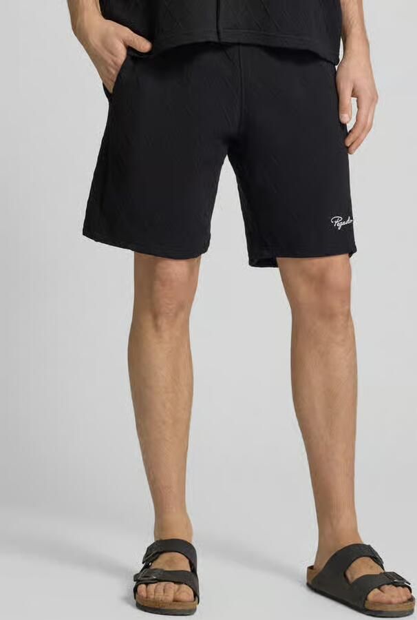 PEGADOR Sweatshorts met logostitching model 'Jovren' - Foto 3