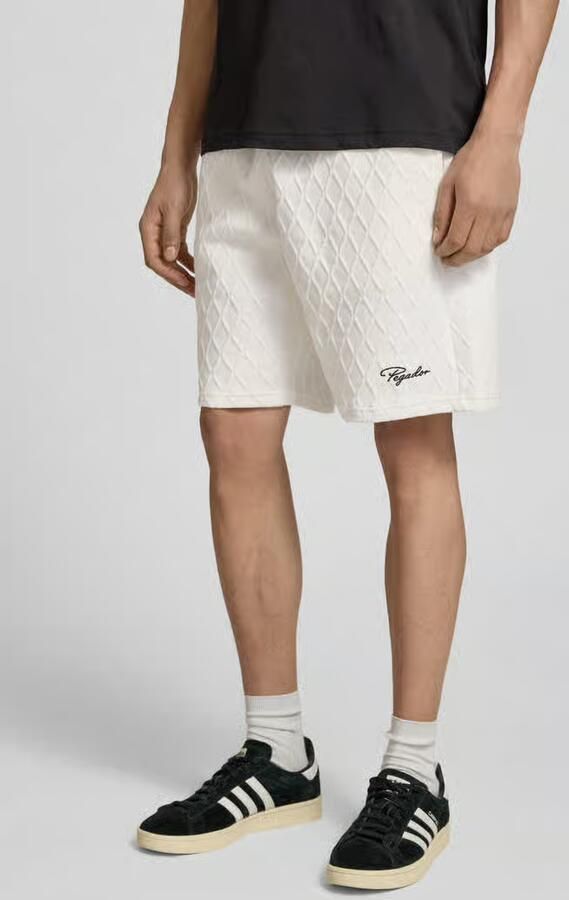 PEGADOR Sweatshorts met logostitching model 'Jovren' - Foto 3