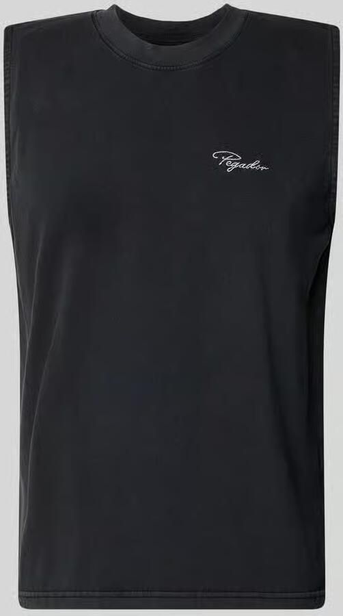 PEGADOR Tanktop met labelstitching en ronde hals - Foto 2