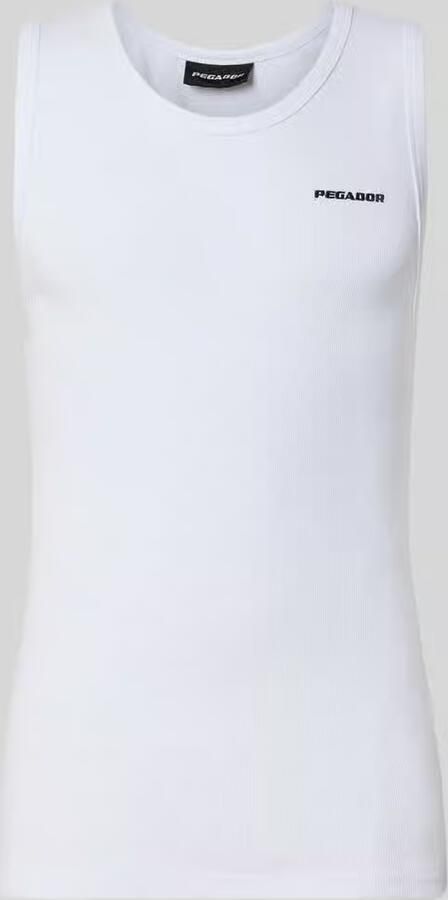 PEGADOR Tanktop met logo-stitching en ronde halsuitsnijding - Foto 2