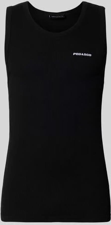 PEGADOR Tanktop met logo-stitching en ronde halsuitsnijding - Foto 2