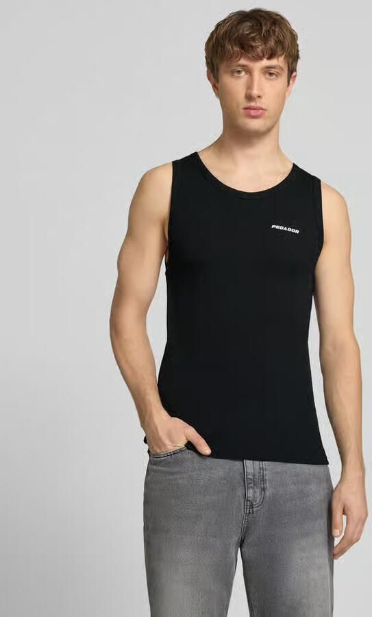 PEGADOR Tanktop met logo-stitching en ronde halsuitsnijding - Foto 3