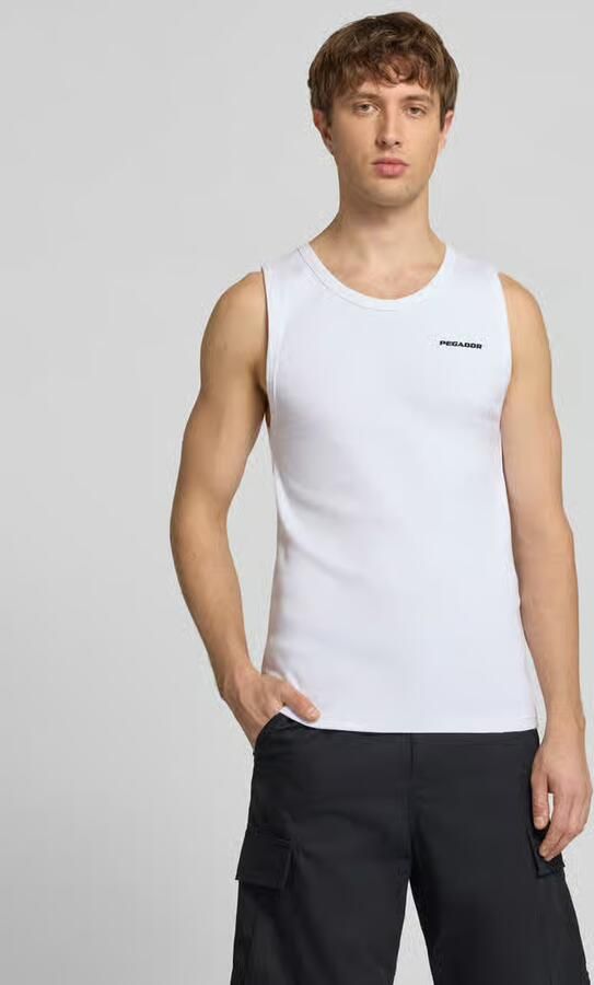 PEGADOR Tanktop met logo-stitching en ronde halsuitsnijding - Foto 2