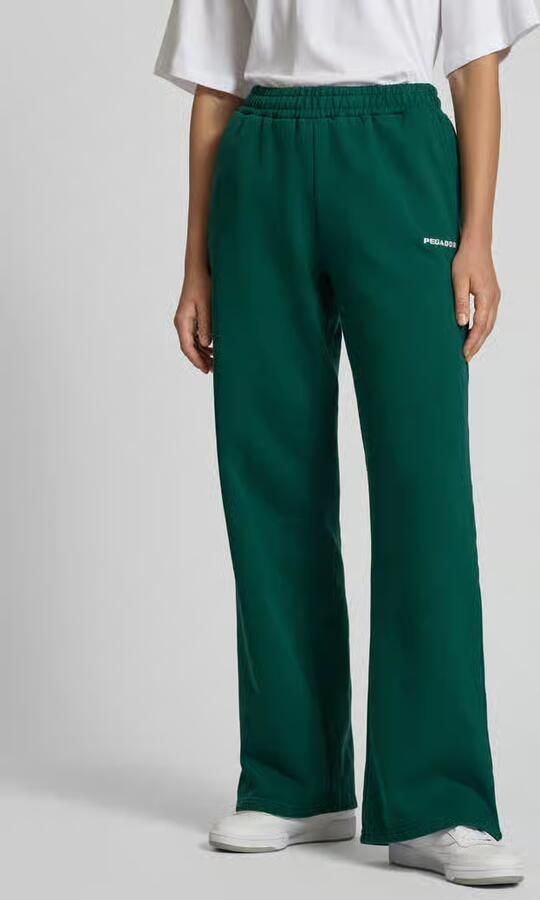 PEGADOR Wide fit sweatpants met logostitching model 'Anni' - Foto 2
