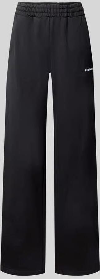 Pegador Wide fit sweatpants met logostitching model 'Anni'