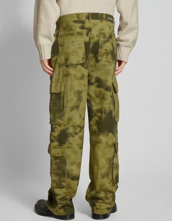 PEGADOR Wide leg cargobroek met achterzakken model 'HARMON'