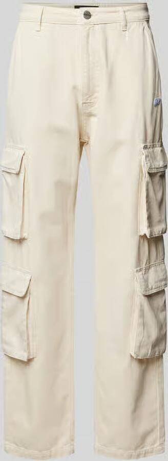 PEGADOR Wide leg cargobroek met labelstitching model 'PRETO' - Foto 3