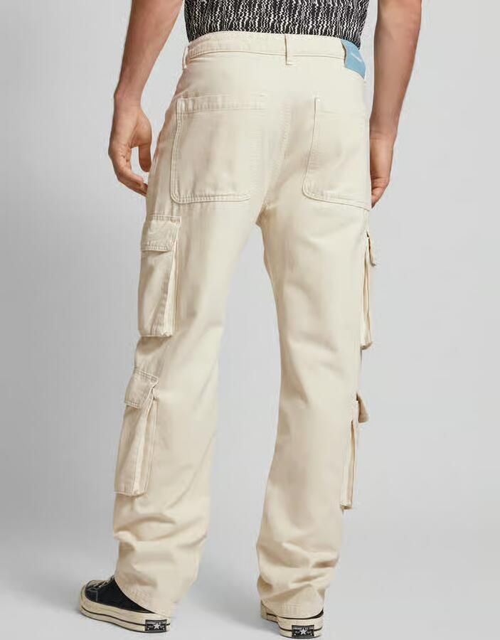 PEGADOR Wide leg cargobroek met labelstitching model 'PRETO' - Foto 2