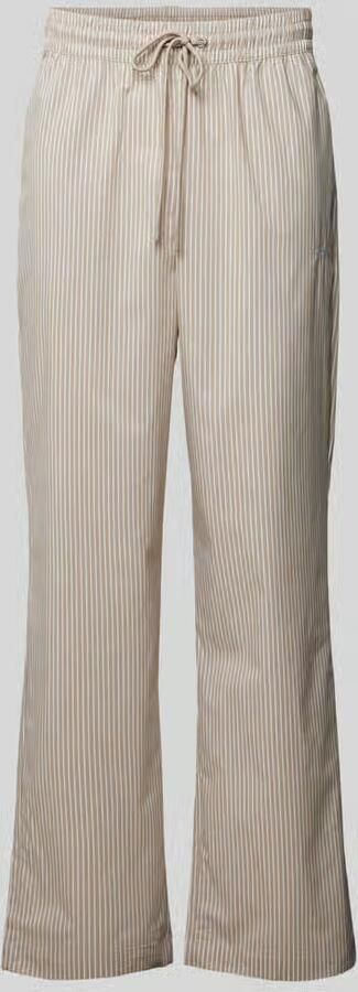 Pegador Wide leg stoffen broek met labelstitching model 'RATON' - Foto 2