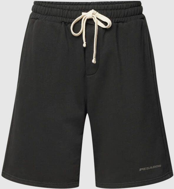 Pegador Sweatshorts met labeldetail model 'Heavy'