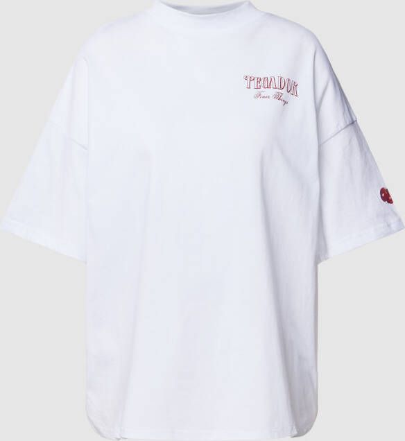 Pegador T-shirt met labelprint model 'Pescia Heavy'