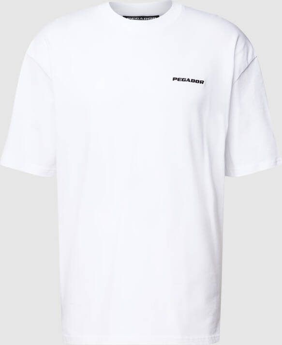 PEGADOR Oversized T-shirt met labelstitching