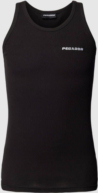 Pegador Logo Rib Undershirt Tanktops Kleding Black maat: XL beschikbare maaten:S M L XL