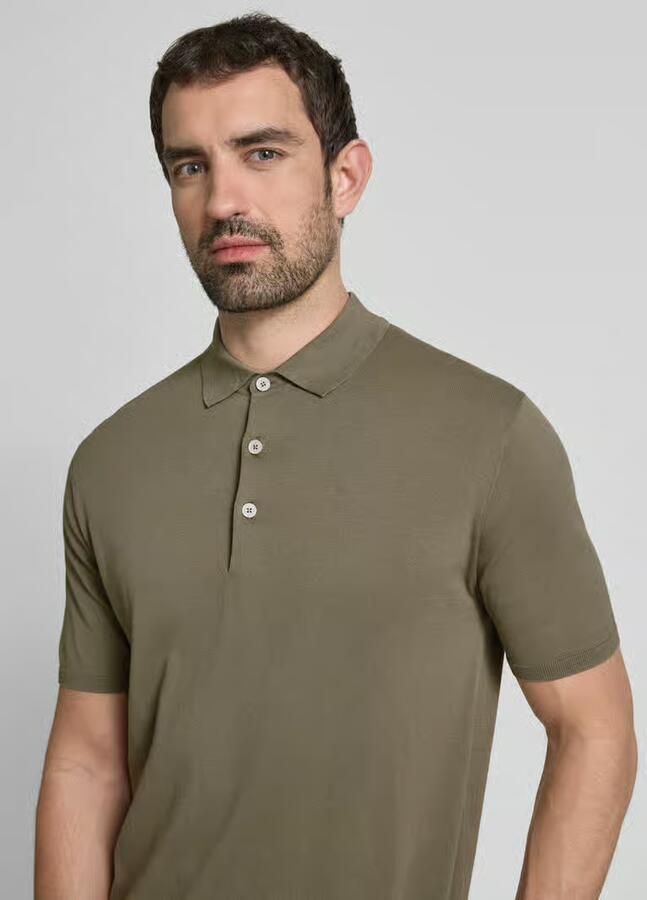 PEOPLE OF SHIBUYA Poloshirt met zijsplitten model 'NITO'