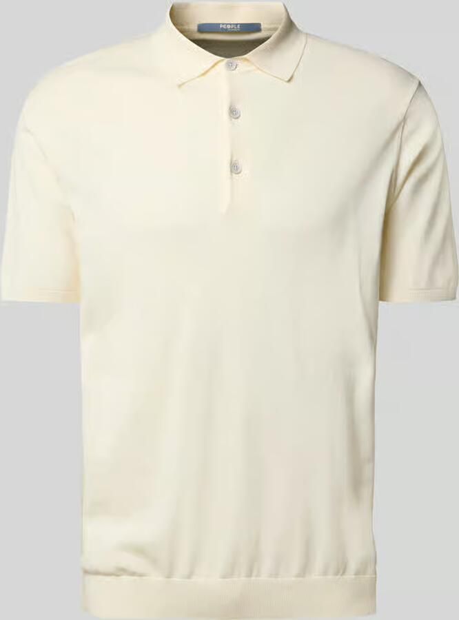 PEOPLE OF SHIBUYA Poloshirt met zijsplitten model 'NITO' - Foto 2