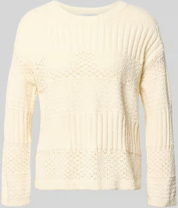 Pepe Jeans boxy fit gebreide pullover van puur katoen model 'ALAYA' - Foto 2