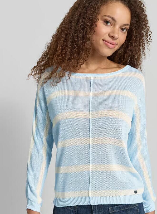 Pepe Jeans Boxy fit gebreide pullover van viscosemix model 'ALBERTA'
