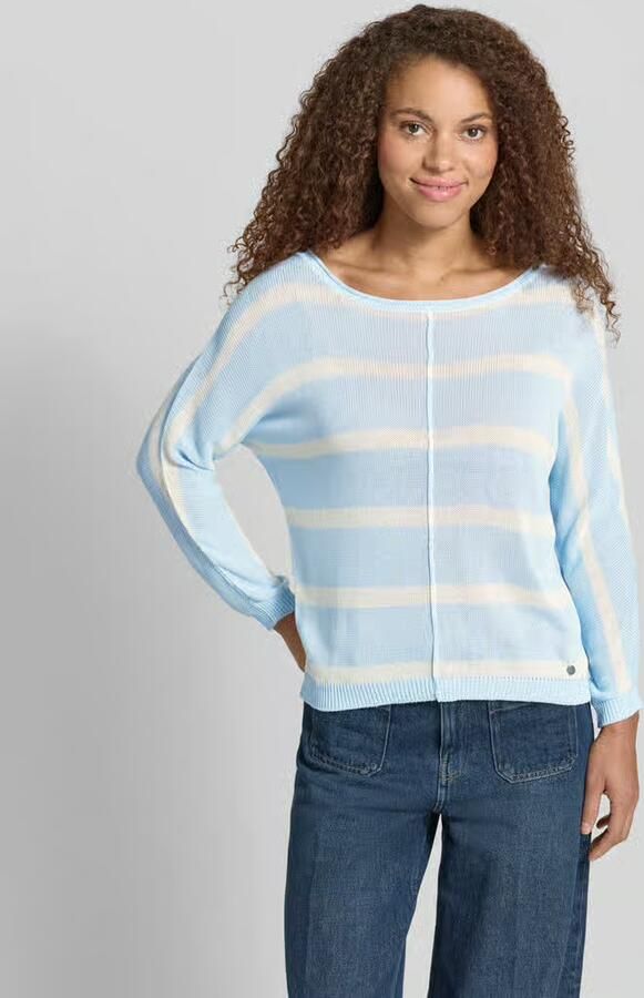 Pepe Jeans Boxy fit gebreide pullover van viscosemix model 'ALBERTA' - Foto 2