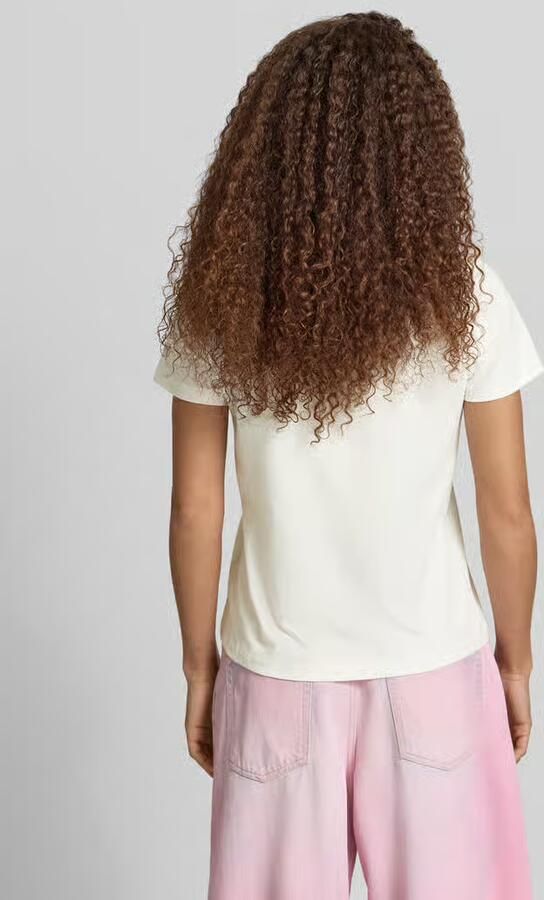 Pepe Jeans Boxy fit T-shirt van puur katoen model 'CRISTINA' - Foto 4