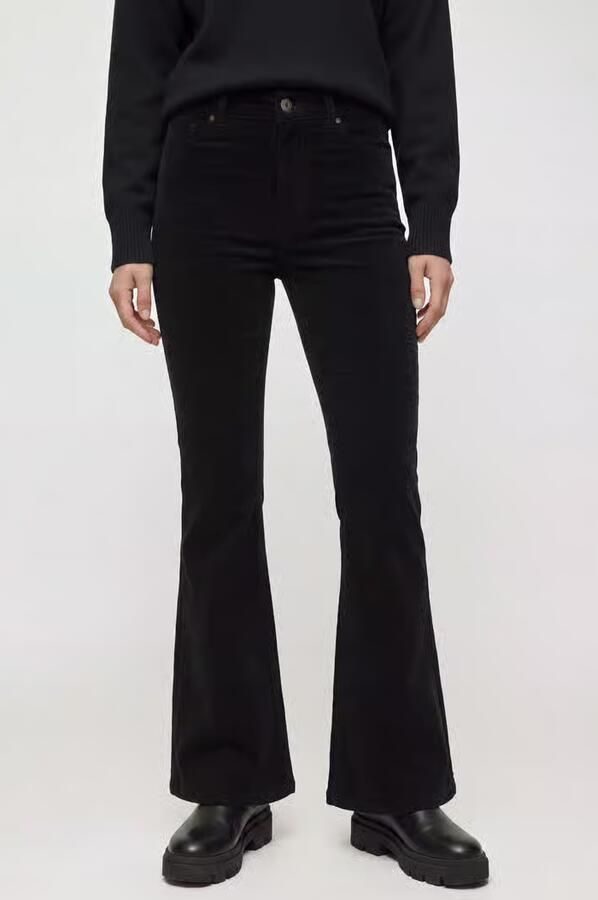 Pepe Jeans Flared corduroy broek van katoenmix model 'WILLA' - Foto 2