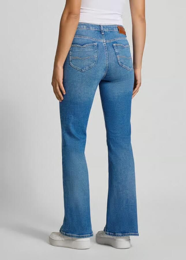 Pepe Jeans flared bootcut-jeans van katoenmix model 'WILLA' - Foto 3