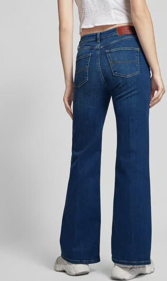 Pepe Jeans Retro Flare High Waist Denim Jeans Blue Dames