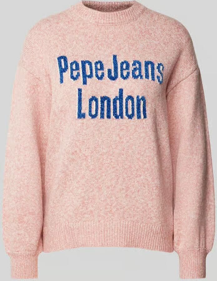 Pepe Jeans Gebreide pullover met ribboorden model 'NALA' - Foto 3