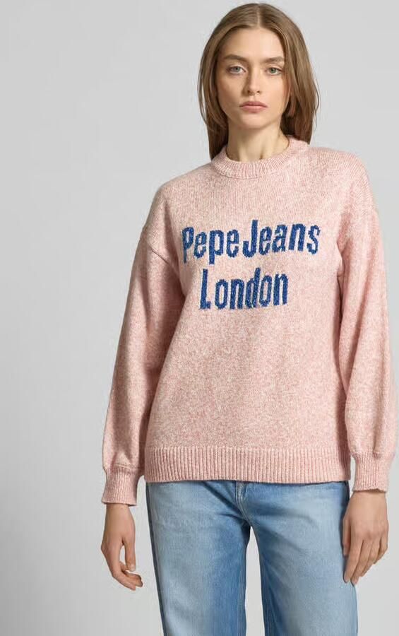 Pepe Jeans Gebreide pullover met ribboorden model 'NALA' - Foto 5