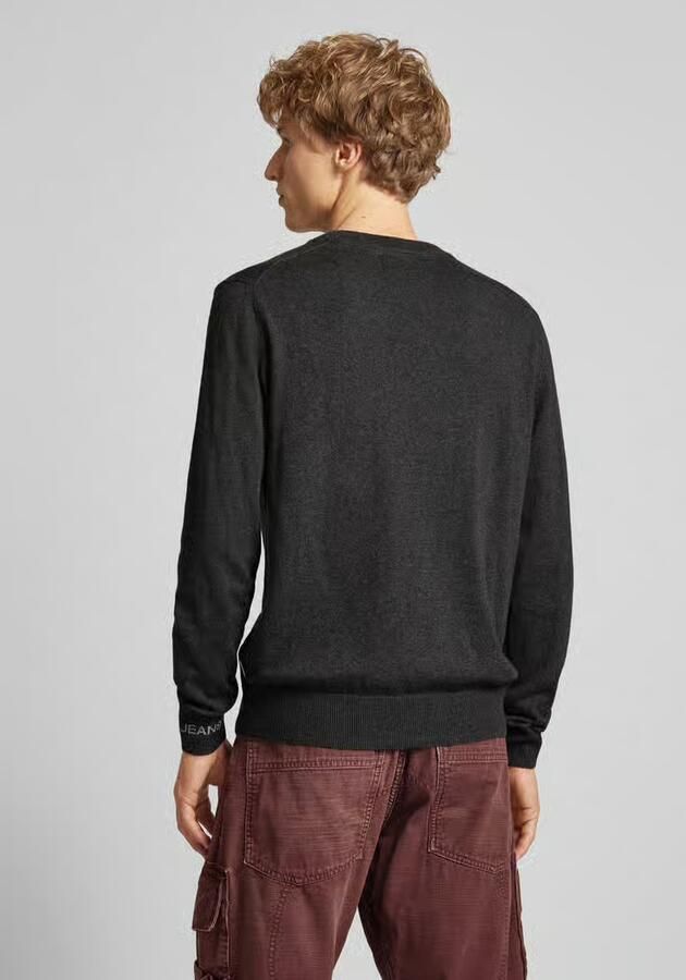 Pepe Jeans Gebreide pullover met ronde hals model 'Andre'