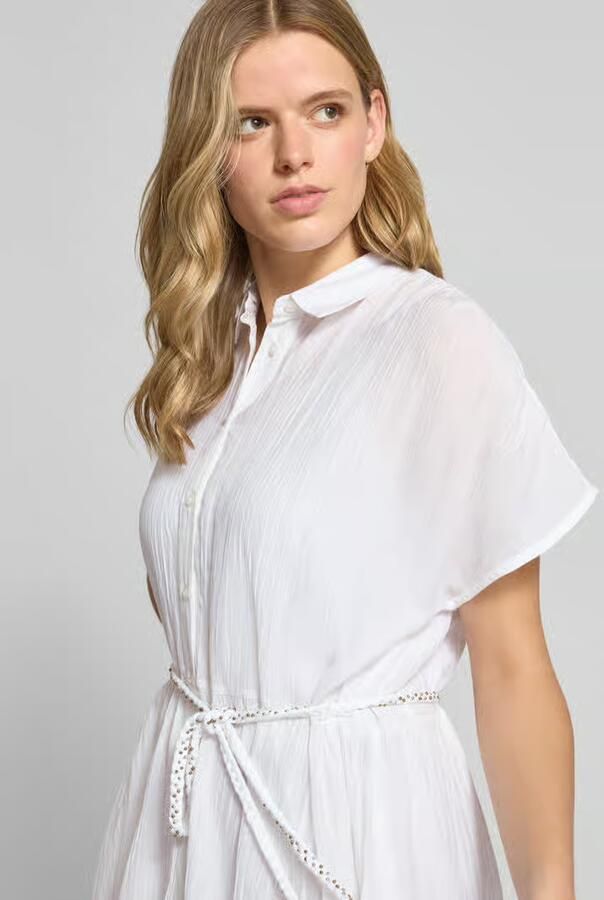 Pepe Jeans Getailleerde blousejurk van puur katoen model 'FANCY DRESS'
