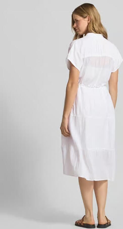 Pepe Jeans Getailleerde blousejurk van puur katoen model 'FANCY DRESS' - Foto 3