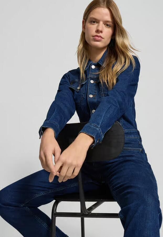 Pepe Jeans Getailleerde jumpsuit van katoenmix model 'VALA' - Foto 2