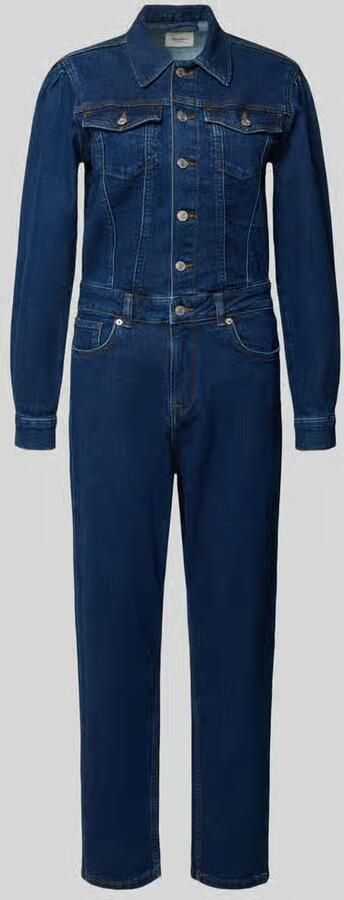 Pepe Jeans Getailleerde jumpsuit van katoenmix model 'VALA'