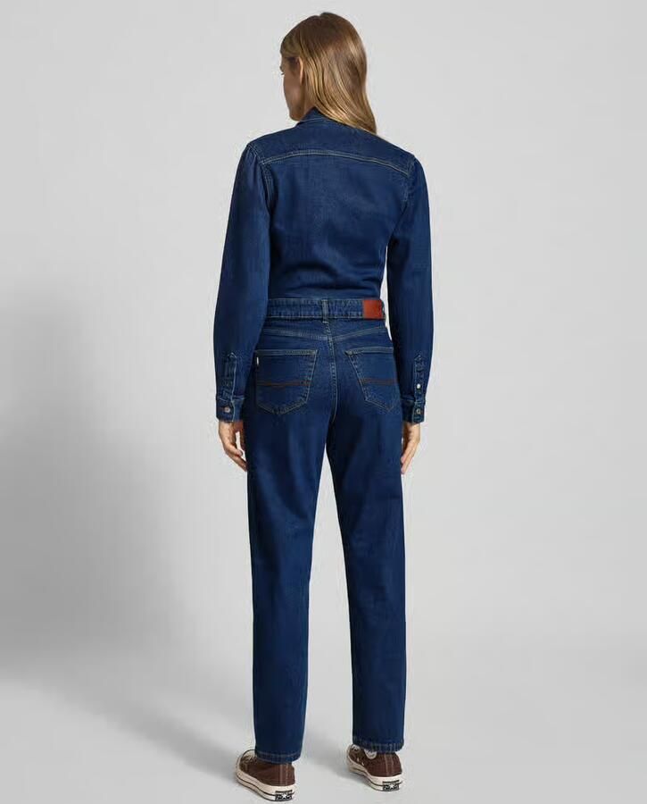 Pepe Jeans Getailleerde jumpsuit van katoenmix model 'VALA'