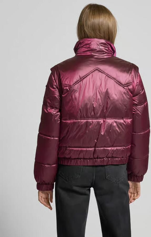 Pepe Jeans Gewatteerd jack met opstaande kraag model 'FLORA'