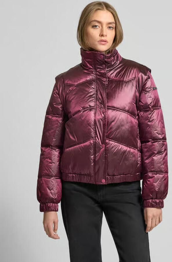 Pepe Jeans Gewatteerd jack met opstaande kraag model 'FLORA' - Foto 2