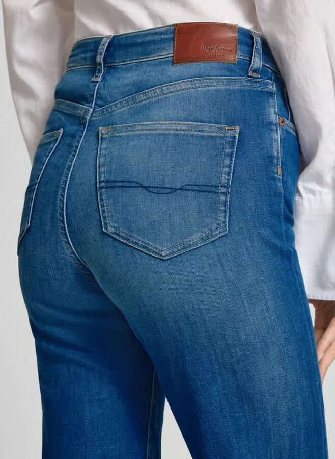 Pepe Jeans High Rise jeans van katoenmix model 'WILLA'