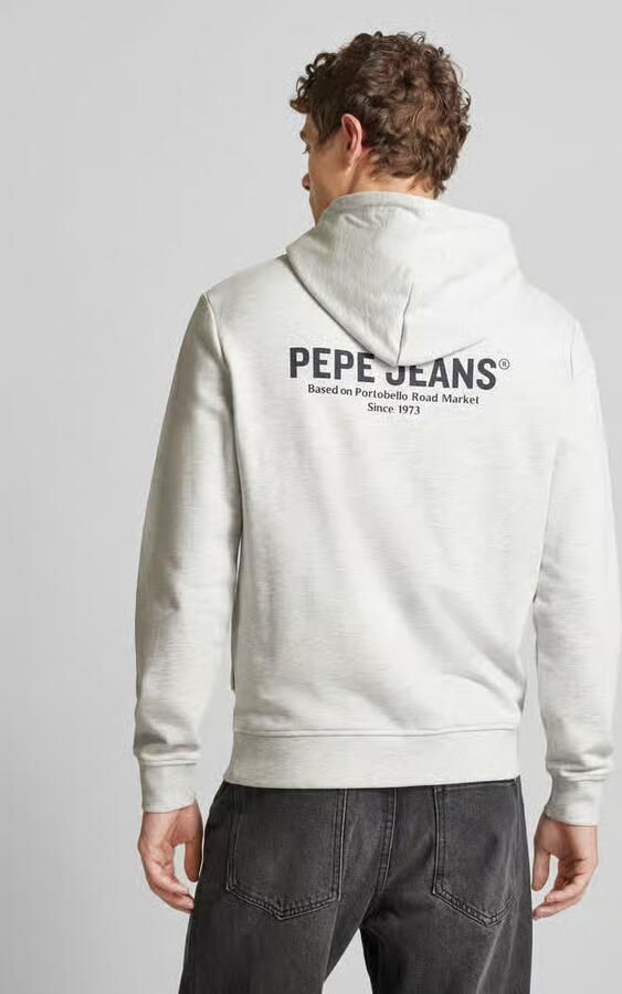 Pepe Jeans Hoodie met labelprint