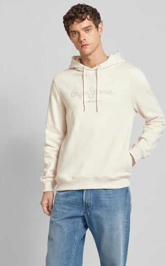 Pepe Jeans Hoodie met labelstitching model 'New Nouvel' - Foto 2
