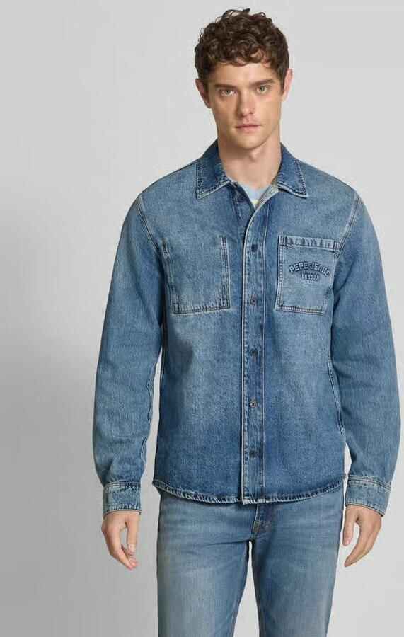 Pepe Jeans Loose fit jeansoverhemd van puur katoen - Foto 2