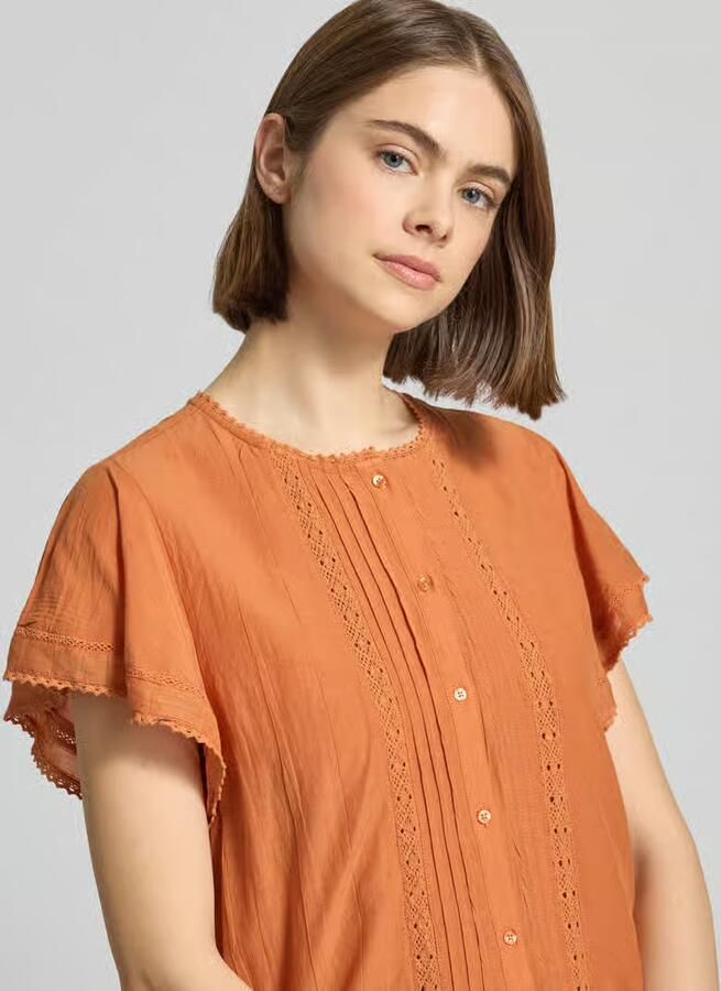 Pepe Jeans Mini-vrijetijdsjurk van mix van katoen en viscose model 'DESTIN'