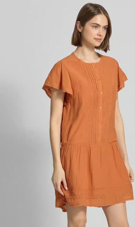 Pepe Jeans Mini-vrijetijdsjurk van mix van katoen en viscose model 'DESTIN' - Foto 2